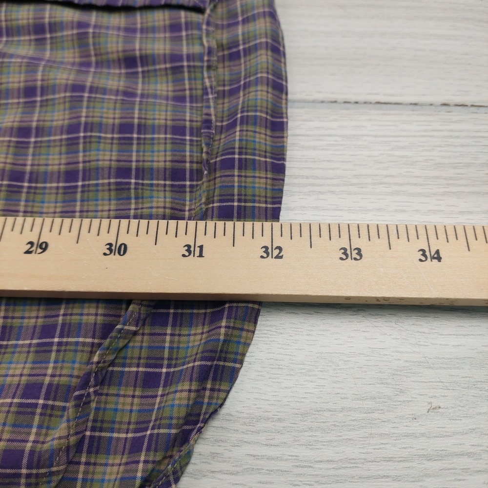 Ralph Lauren Shirt Mens XL Button Down Purple Plaid Classic Fit Preppy Dad Frat - Picture 7 of 7